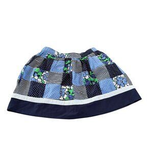 Gymboree Girls Patchwork Skirt Blue Size 7